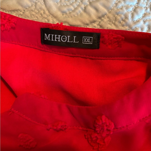 Red polka dot shift dress with pockets - Picture 8 of 8